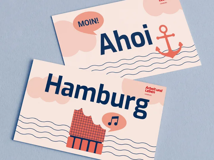Ahoi Hamburg – Postkarte